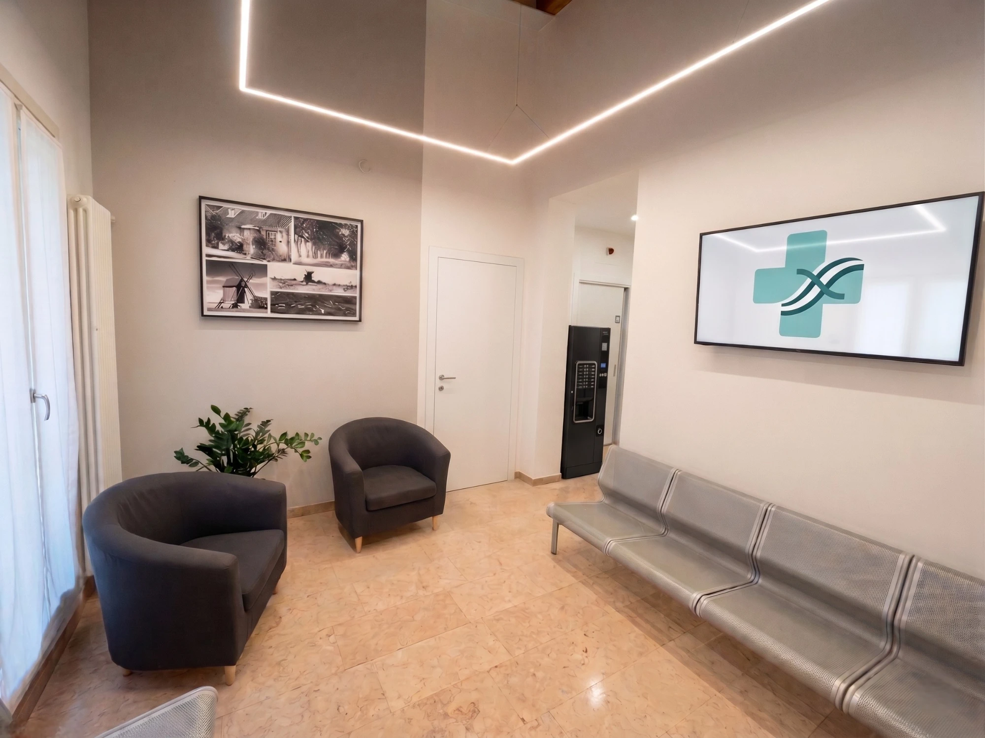 Sala d'attesa dei Poliambulatori Filanda